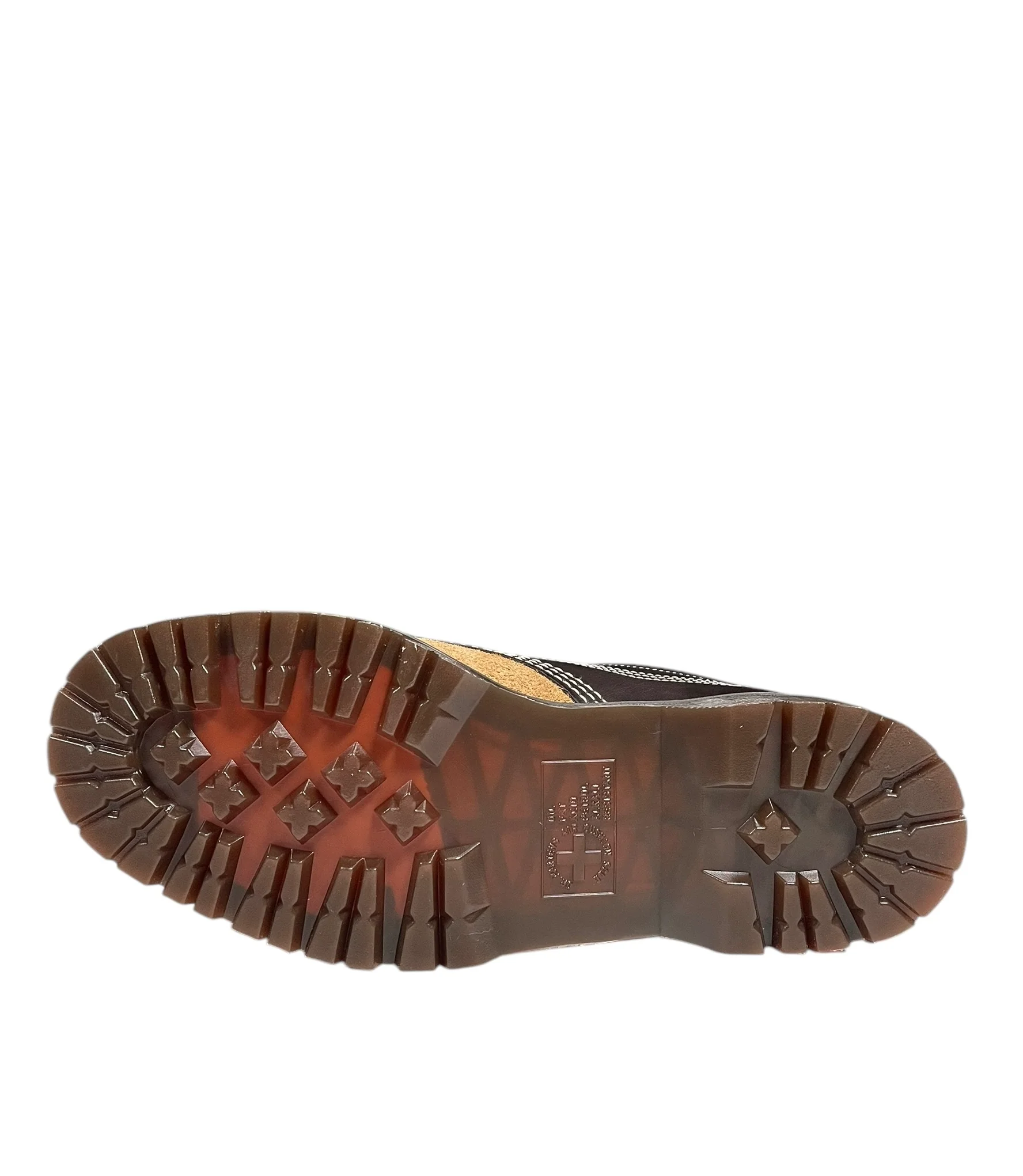 Dr. Martens Lowell Brown Mixed Leather Material Moc Toe Shoe - Image 7