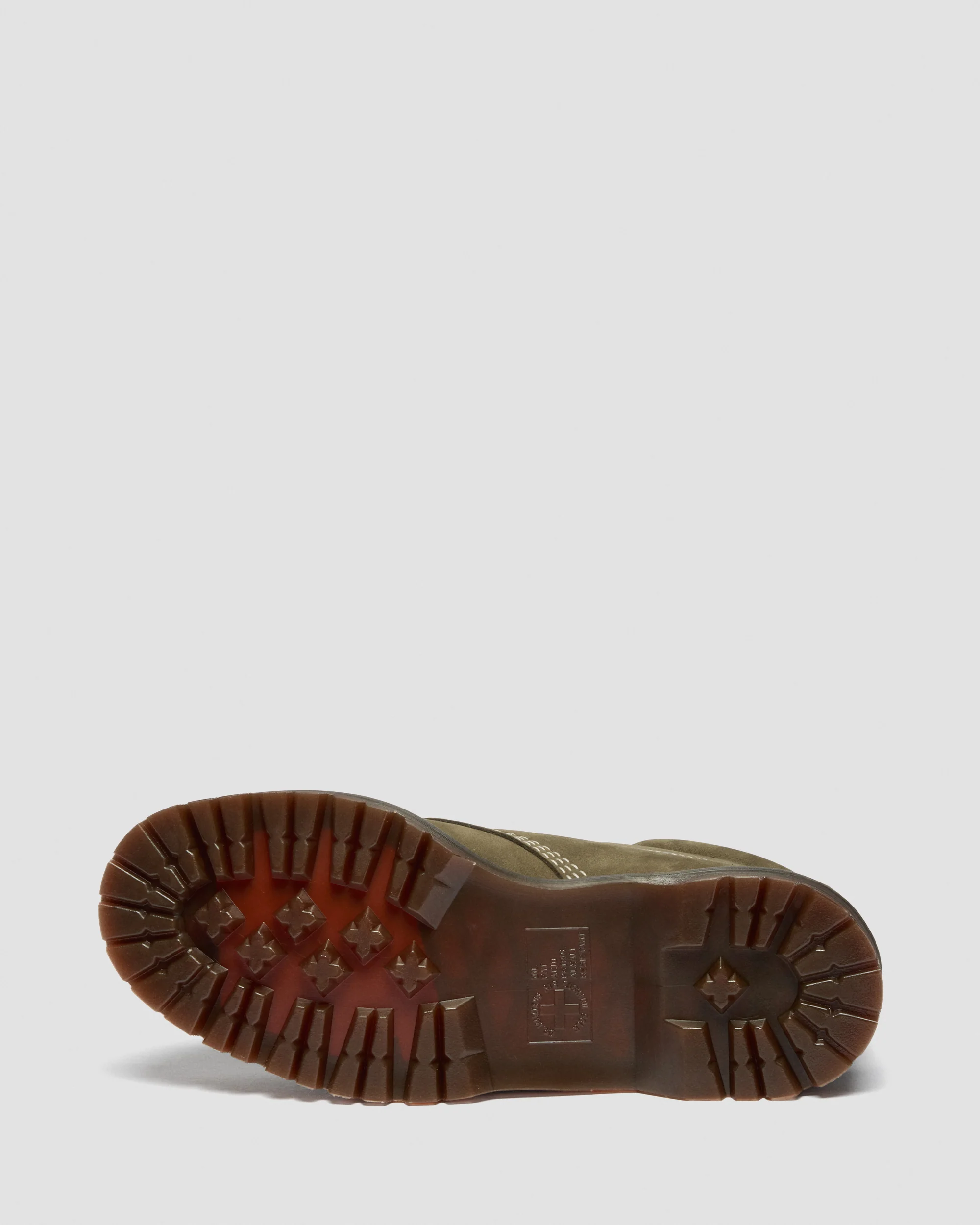Dr. Martens Lowell Chukka Nubuck Moc Toe Ankle Boots in Olive Green - Image 8