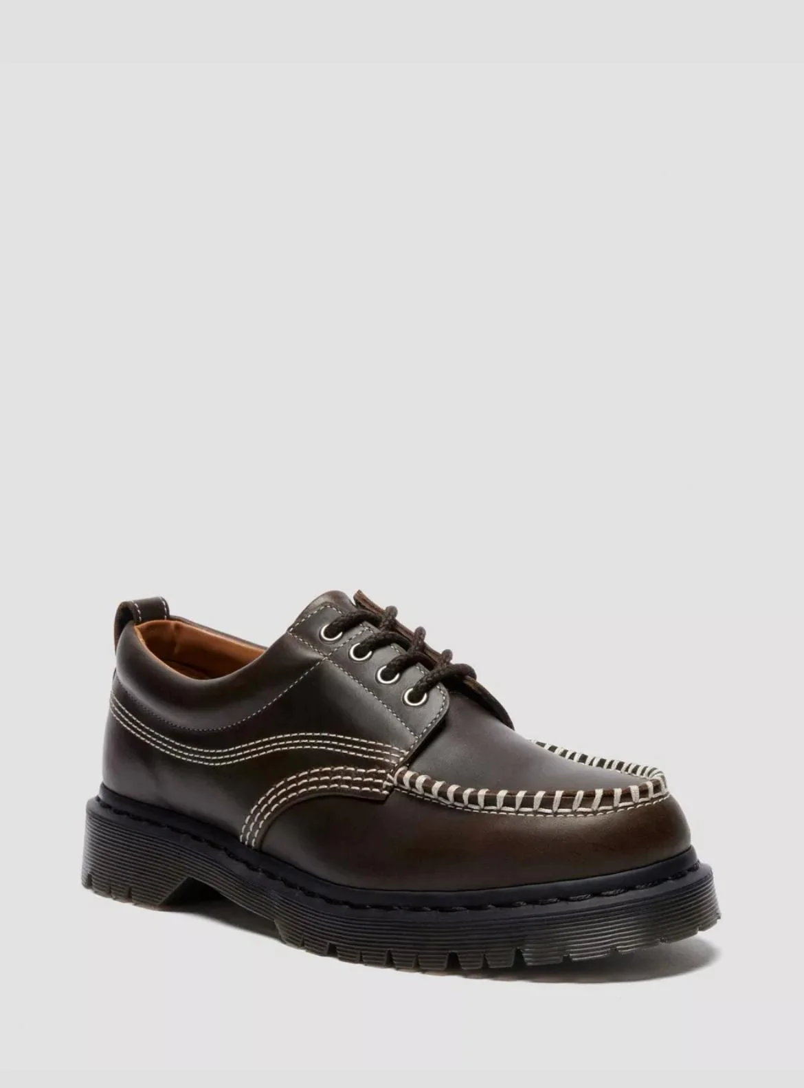 Dr. Martens Lowell Olive Orleans Moc Toe Shoe