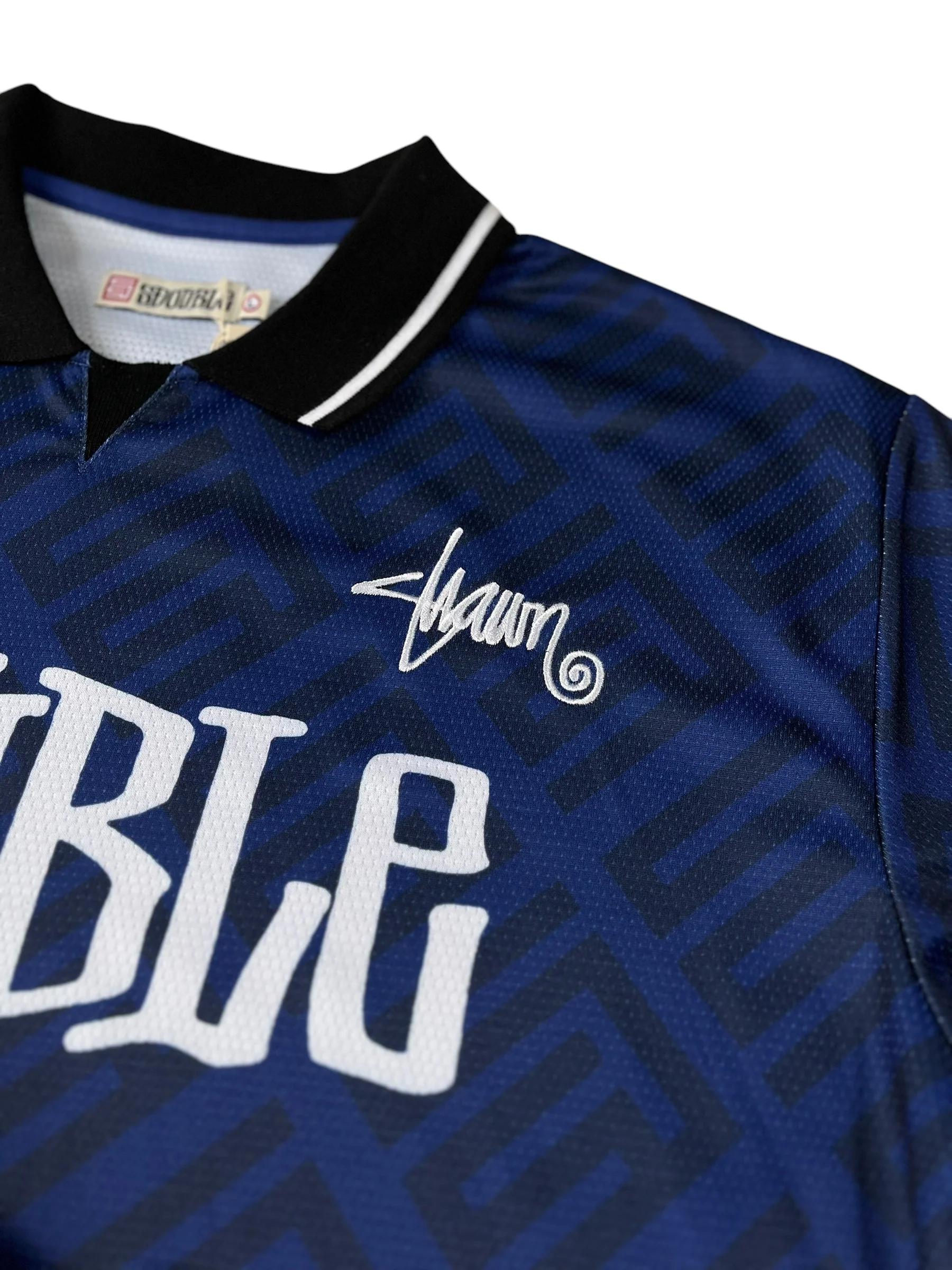S Double Football Jersey Blue - Image 5