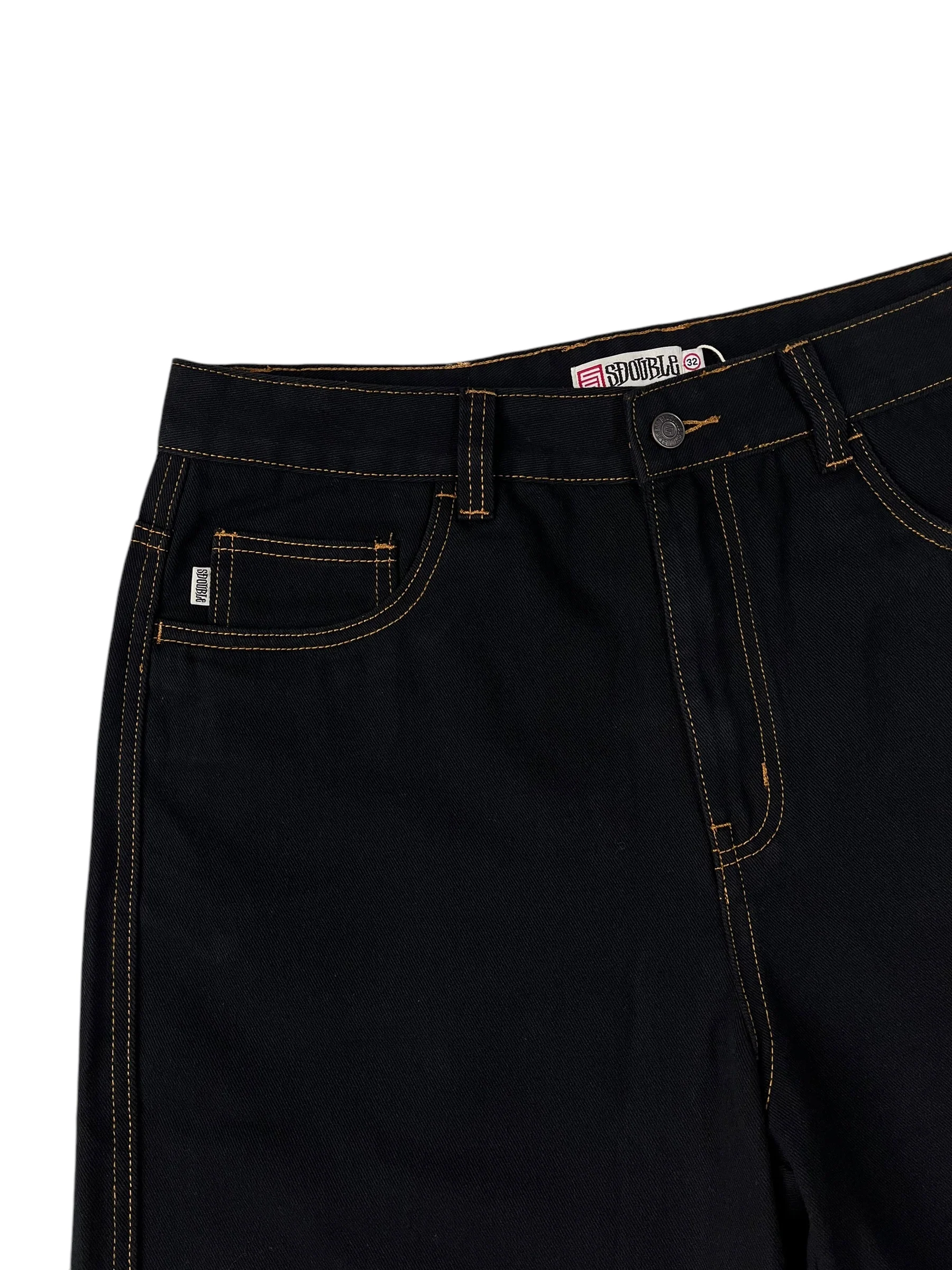 S Double Print Denim Shorts - Image 3