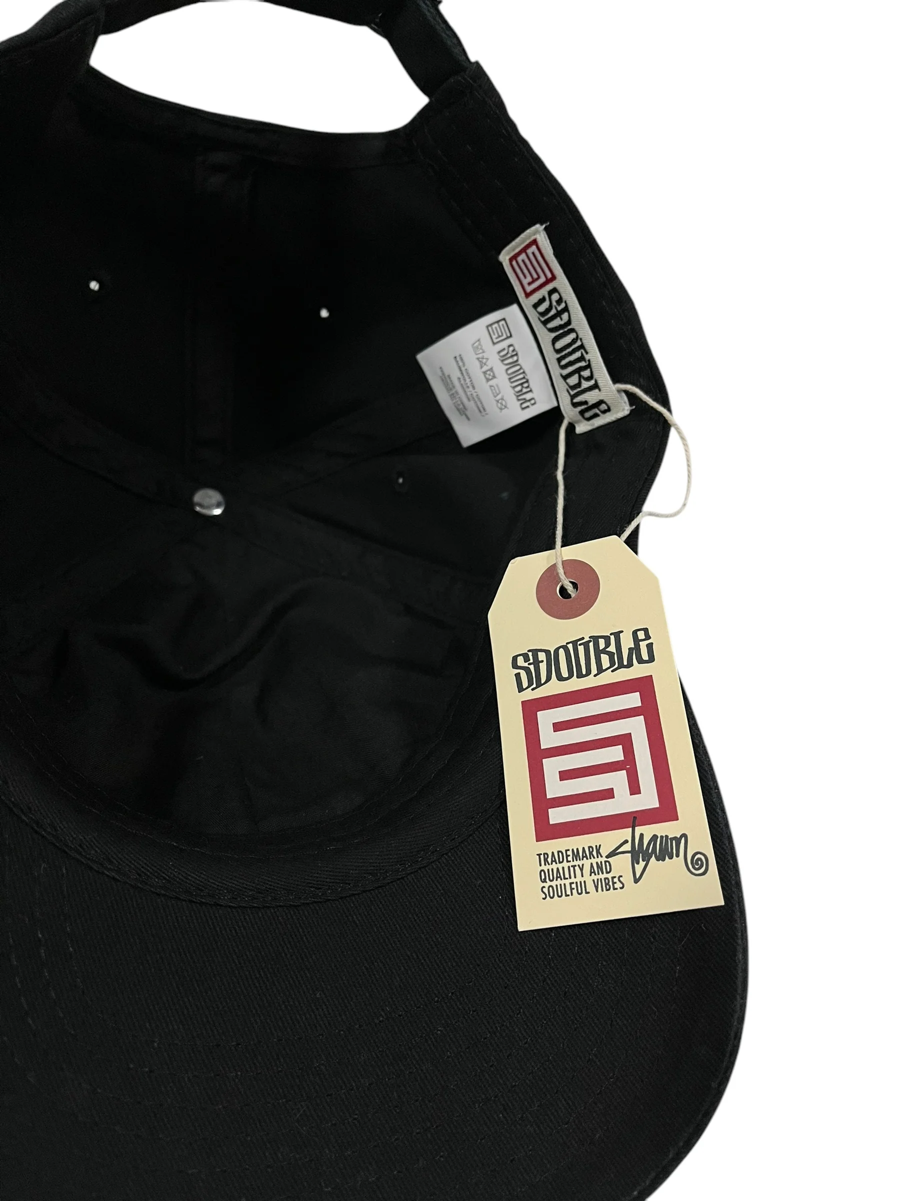 S Double Shawn Script Hat Black - Image 6