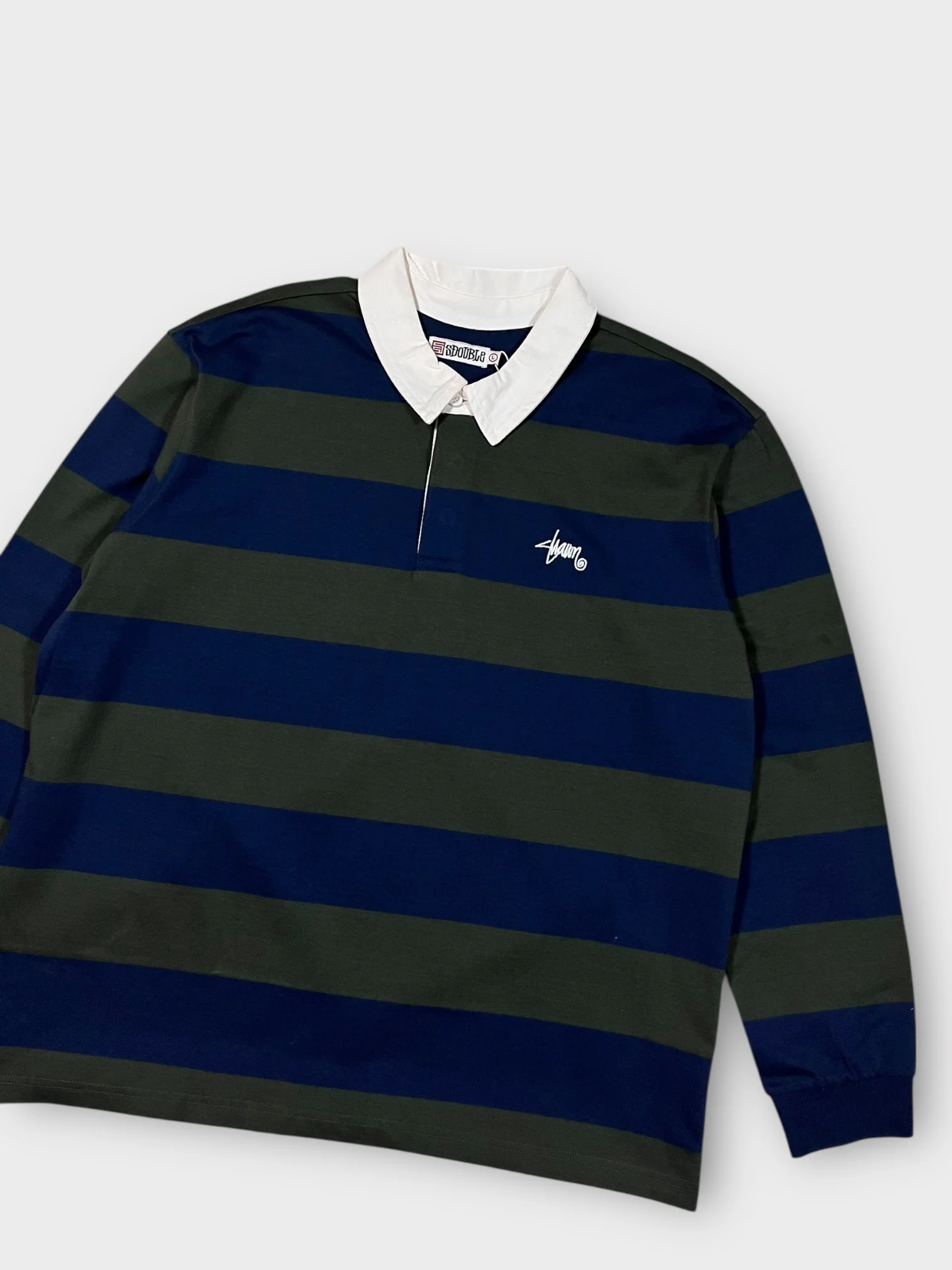 S Double Stripe Rugby Shirt - Image 2