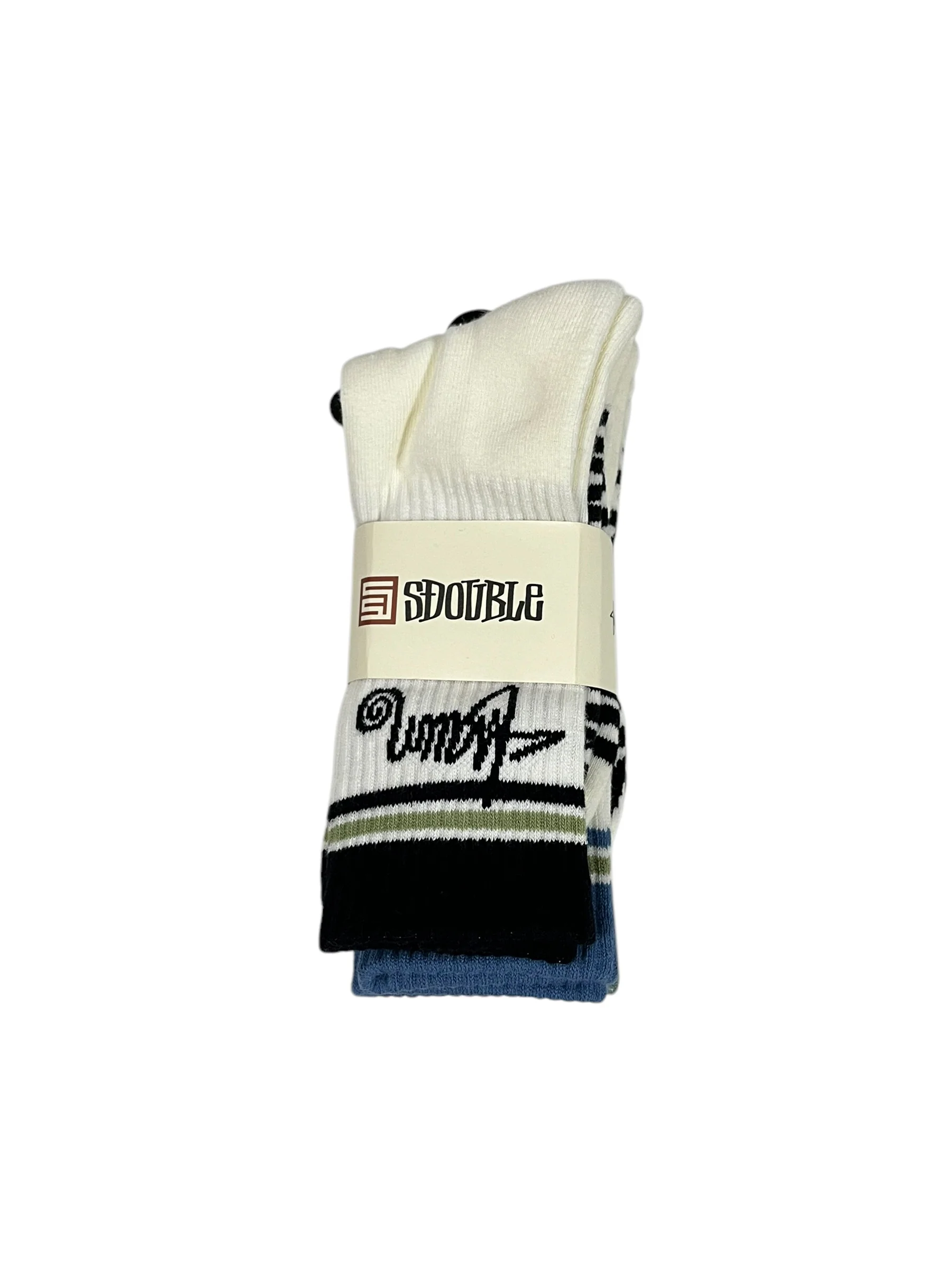 S Double White Socks 3 Pack (OSFA) - Image 4