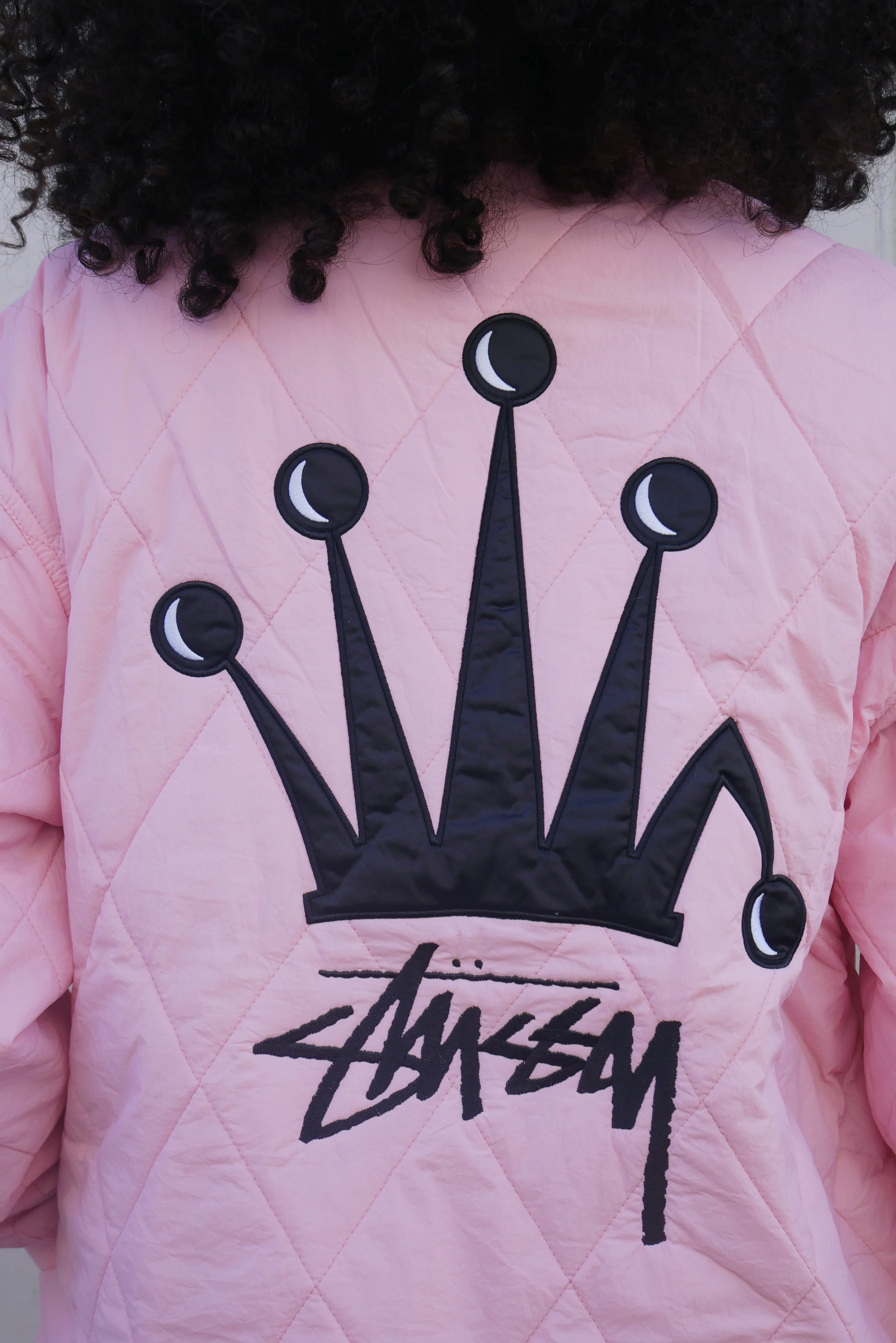 Stüssy Quilted Jacket Crown Pink - Image 6
