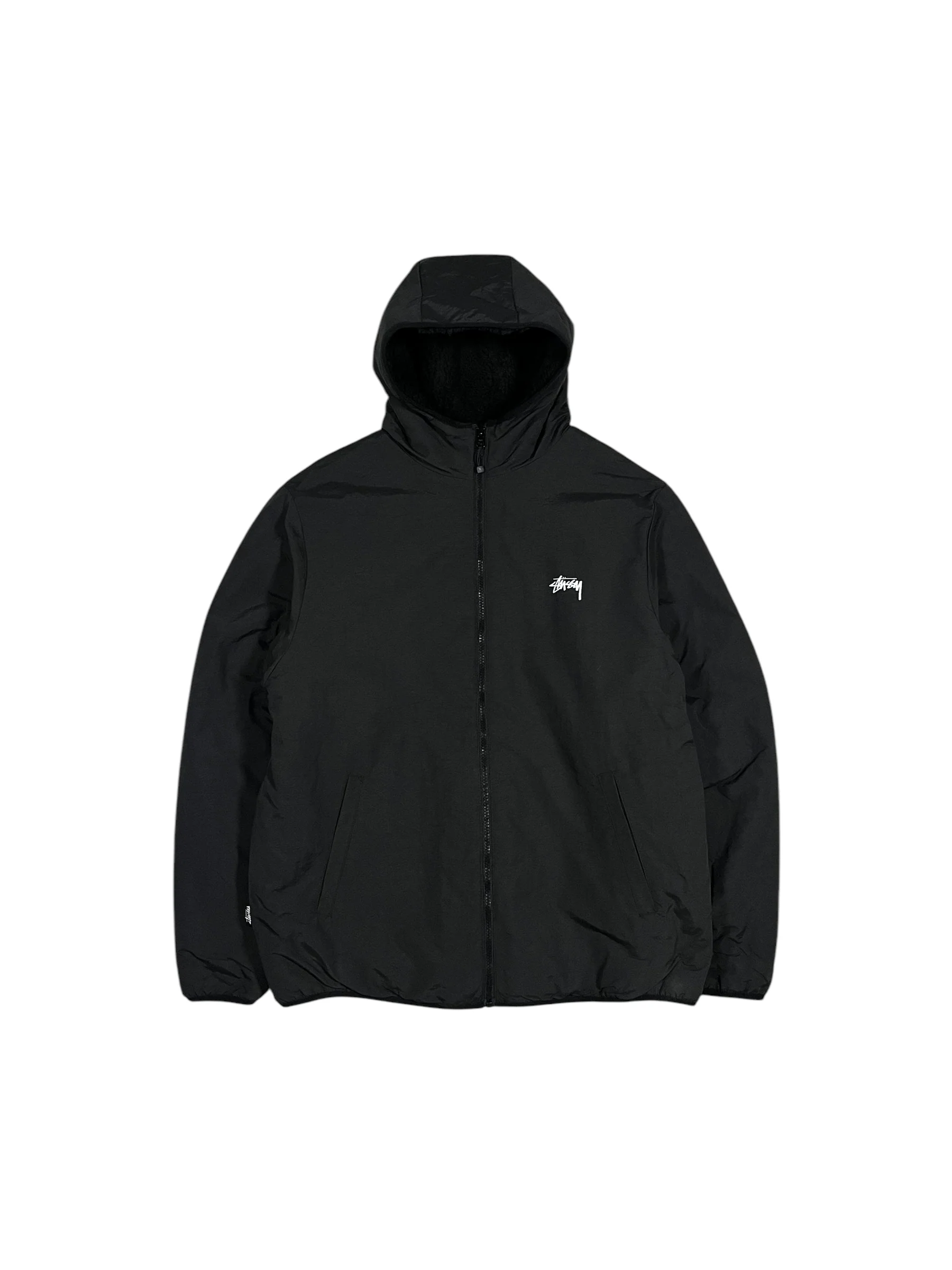 Stüssy Reversible Sherpa 8 Ball Jacket Black - Image 5