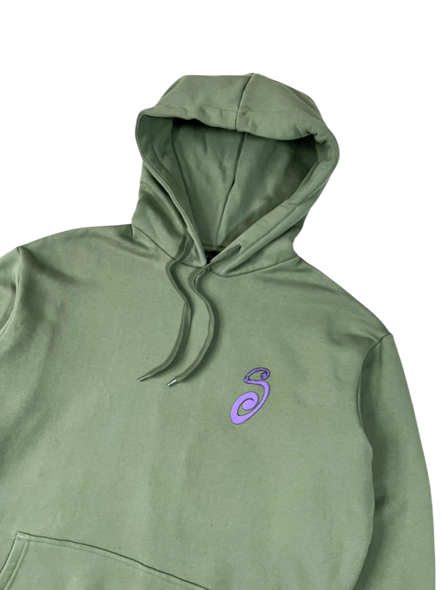 Stüssy "S is For" Hoodie Sage Green - Image 5