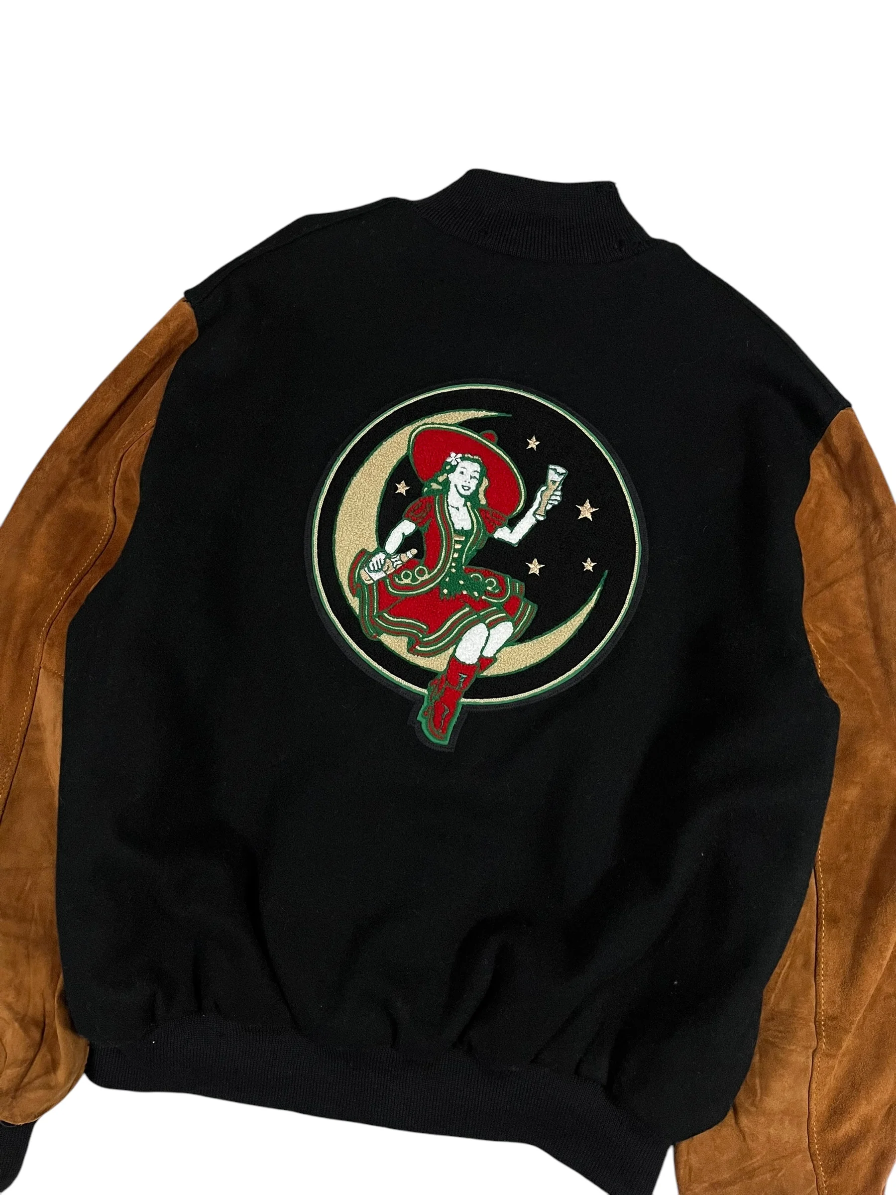 Vintage Miller Beer Wool Varsity Jacket (XL) - Image 4
